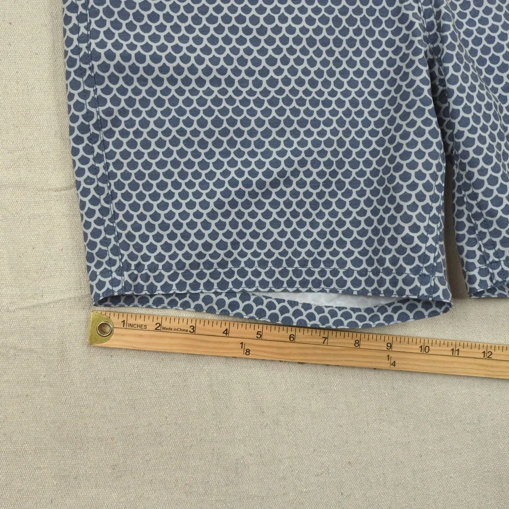 Faherty Shorts Mens 32 Blue Hybrid Drawstring Swimming Casual